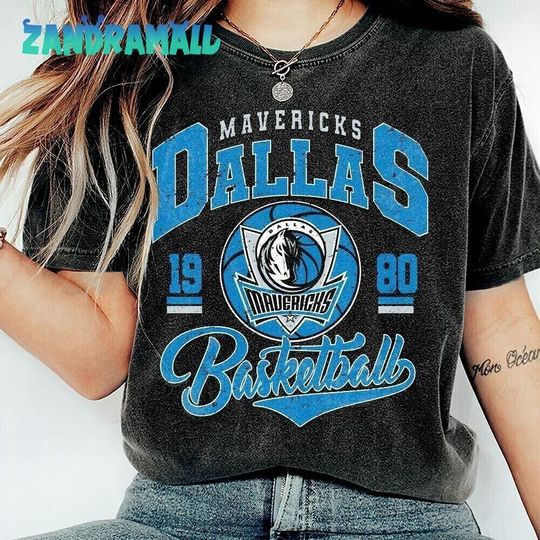Discover Dallas Mavericks Basketball Vintage 90s Shirts, Retro 90s Mavericks Basketball Team Crewneck, Basketball Fans Tee Gifts
