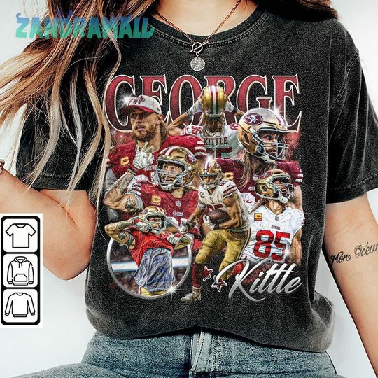 Discover George Kittle Shirt, Football American Graphic Vintage Unisex Shirt, Hoodie, Sweatshirt
