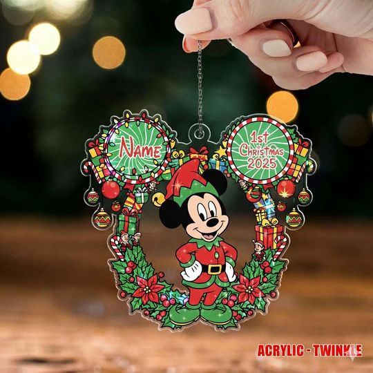 Discover Personalized First's Christmas Ornament, Holiday Gift Idea 2025, Disney Keepsake Ornament Tree