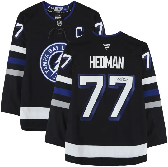 Discover Victor Hedman Tampa Bay Lightning Signed Black Alternate Jersey