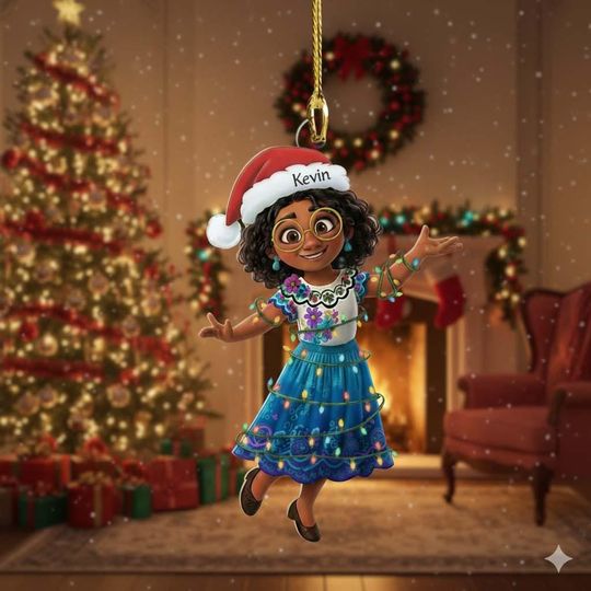 Discover Personalized Ornament Colombian Teenage Girl, Customized 2025 Christmas Decor