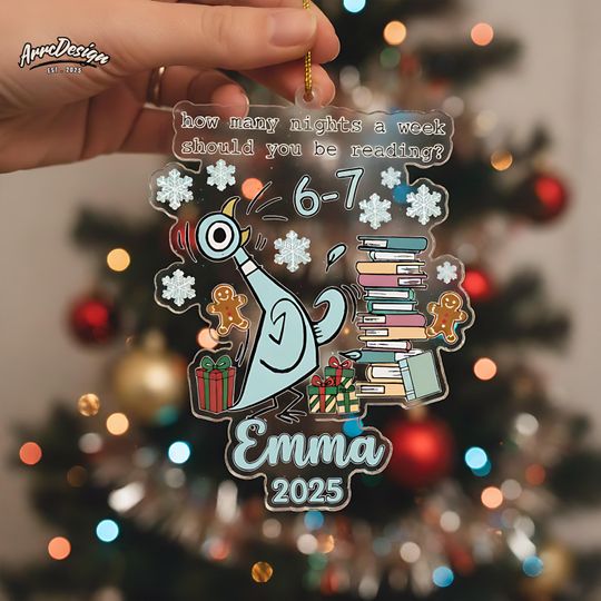 Discover How Many Nights A Week Should You Be Reading 6-7 Ornament: Personalized Christmas Decoration