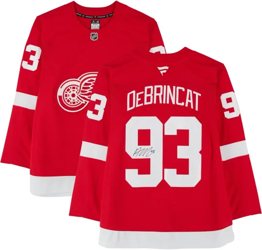 Discover Alex DeBrincat Detroit Red Wings Autographed Red Hockey Jersey