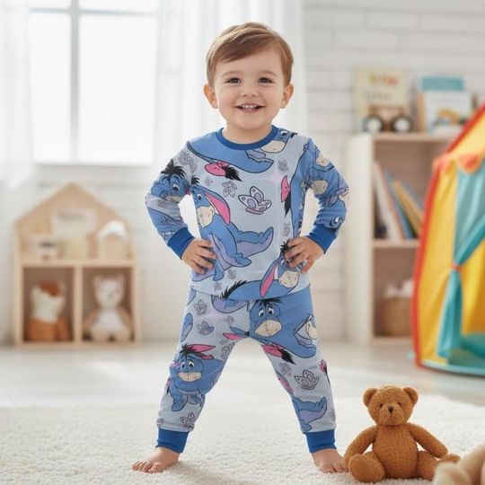 Discover Sad Eeyore Christmas Pajamas, Disney Christmas Pajamas Set, Cartoon Disney Family Sleepwear, Christmas Gift, Xmas PSJ1452