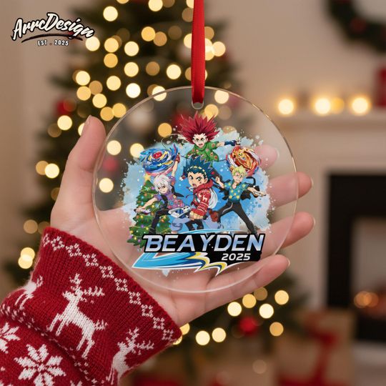 Discover Beyblade Holiday Ornament 2025: Personalized Acrylic Keepsake for Christmas