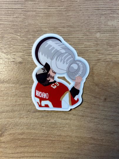 Discover Brad Marchand Stanley Cup Sticker Florida Panthers Water Resistant