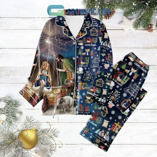 Discover Jesus Os The Reason Joy To The World Pajamas Set