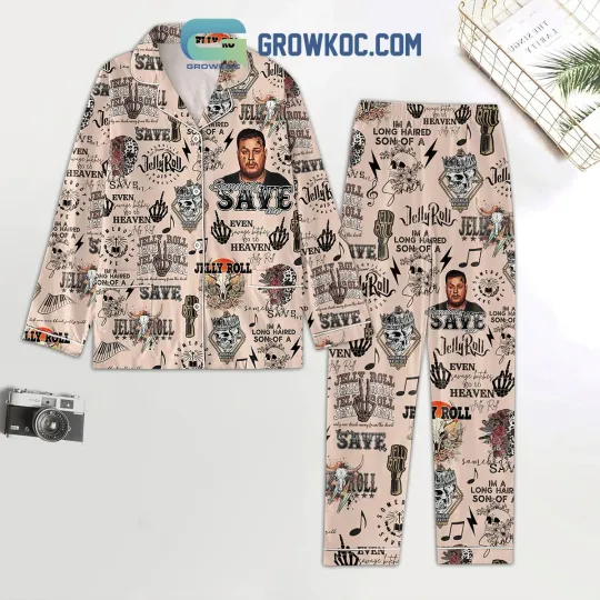 Jelly Roll Heaven Fan Pajamas Set