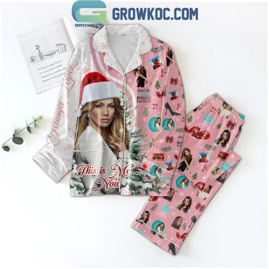 Discover Jennifer Lopez This Is Me Now Merry Christmas Pajamas Set