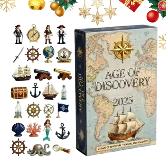 Discover 2025 AGE OF DISCOVERY Advent Calendar Christmas Countdown 2D Acrylic Decoration