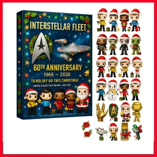Discover startreks2020 Interstellar Fleet Advent Calendar 24 Days Christmas Countdown Gift 2D