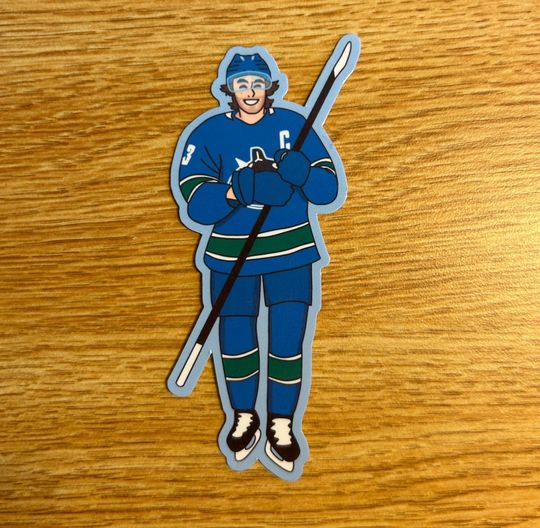 Discover Quinn Hughes Sticker | NHL Vancouver Canucks | Water Resistant