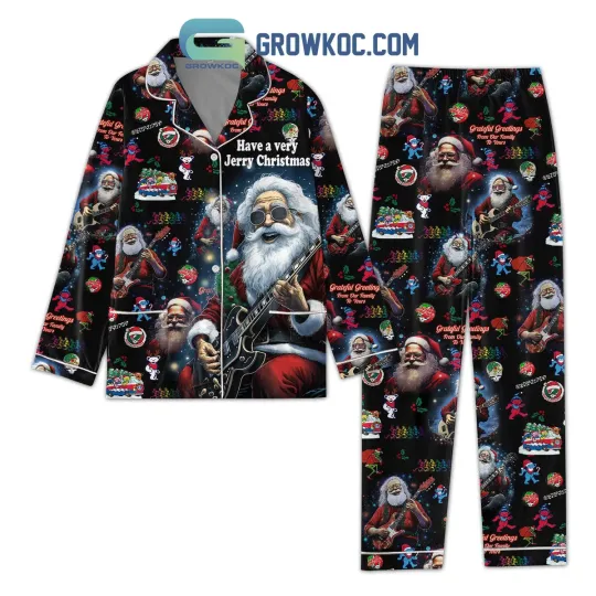 Discover Grateful Greetings From Out Family To Yours Christmas Pajamas Set