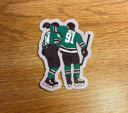 Jamie Benn and Tyler Seguin Sticker | Dallas Stars | Water Resistant Home & Living Stickers