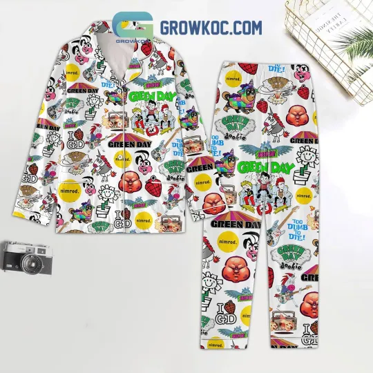 Green Day Too Dumb To Die Fan Pajamas Set