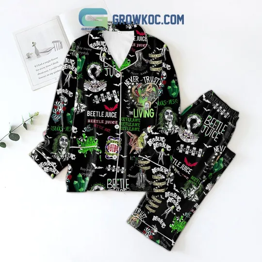 Beetlejuice l Be Yout Guide To The Other Side Pajamas Set