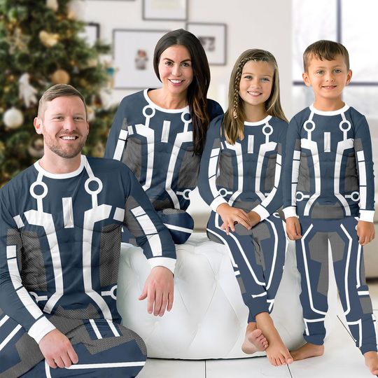 Discover Disney Tron Legacy Cosplay Matching Family Pajamas, Tron Legacy Costume Shirt, Roller Coaster Pajamas, Magic Kingdom, Disneyworld Shirt