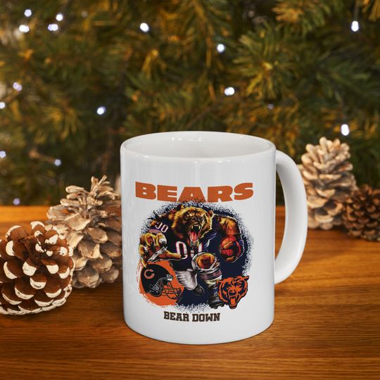 Discover Chicago Bears Ceramic Mug: 11oz football Fan Gift 11OZ