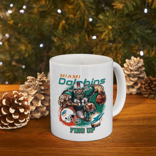 Discover Miami Dolphins Ceramic Mug: football Football Fan Gift 11OZ