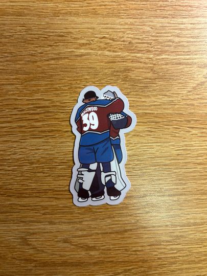 Discover Scott Wedgewood and Mackenzie Blackwood Sticker | Colorado Avalanche | Water Resistant