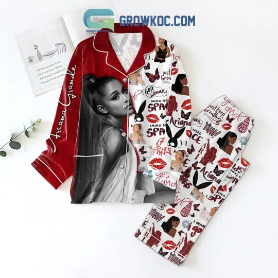 Ariana Need Space Pajamas Set White Design