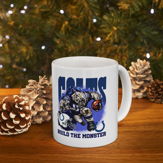 Indianapolis Football Team Colts Mug, Football Fan Gift