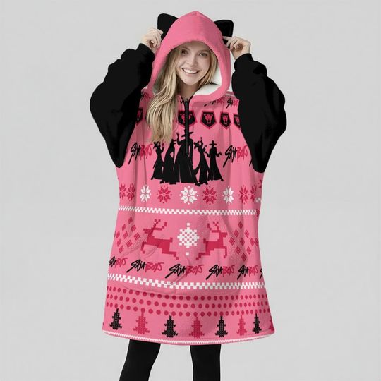 Discover Saja Boys Oversized Ugly Hoodie Blanket: Kawaii Cosplay - Unisex Streetwear Gift