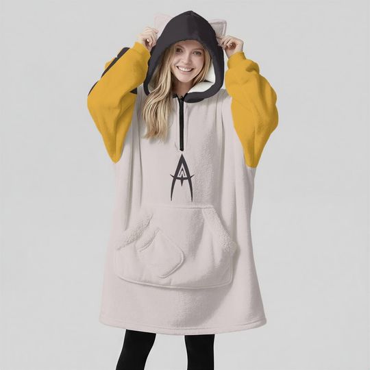 Discover Adam Oversized Hoodie Blanket: Kawaii Anime Hazbin Hotel Cosplay - Unisex Streetwear Gift