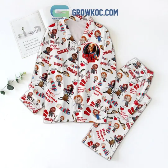 Chucky Child Play Hey Wanna Play Pajamas Set
