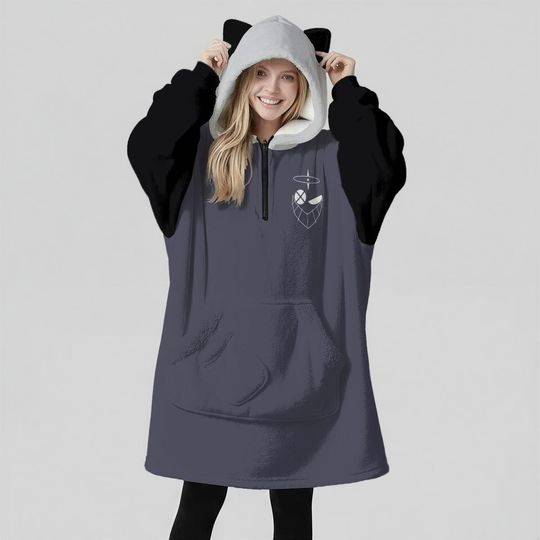 Discover Lute Oversized Hoodie Blanket: Kawaii Anime Hazbin Hotel Cosplay - Unisex Streetwear Gift