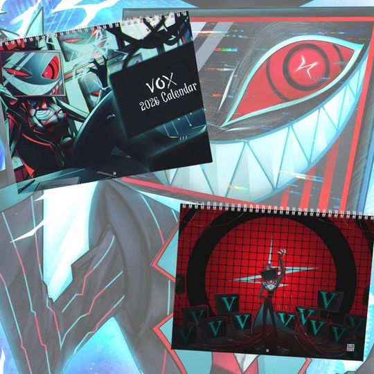 Discover Hazbin Hotel Vox Calendar 2026, Fan-Made Anime Wall Calendar, Cute Demon Art Print, Home Office Decor, Unique Holiday Gift for Fans