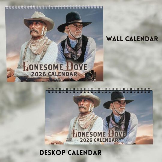 Discover Lonesome Dove Calendar 2026, New Year Calendar And Planner, Unique Christmas Gift, Quote Calendar Gift, Gift Ideas