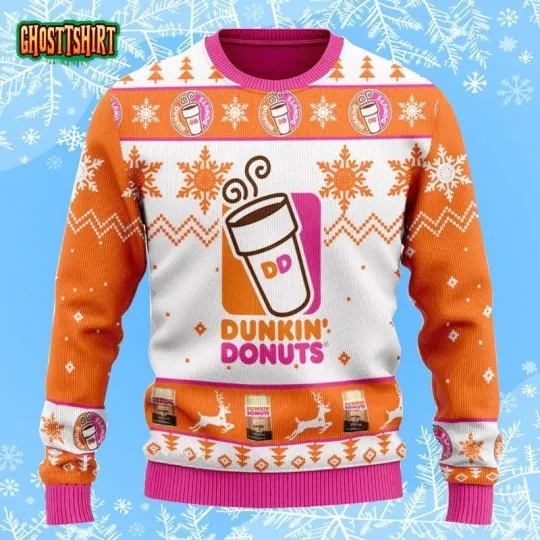 Dunkin Donuts Ugly Christmas Sweater