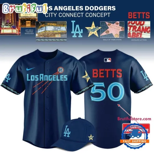 Discover MLB Dodgers 2025 New City Connect Custom Name And Number Baseball Jersey