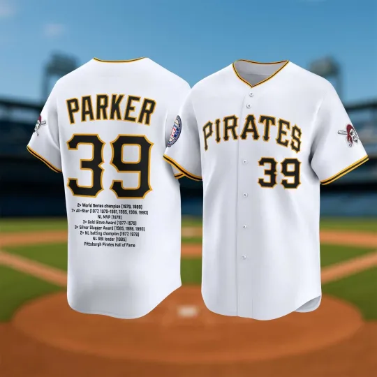 Discover Pittsburgh Pirate Parker Baseball Jersey 2025 Size XS-5XL