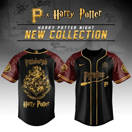 Discover Pittsburgh Pirate Harry Potter Baseball Jersey 2025 Size XS-5XL