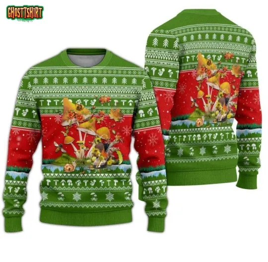 Discover Amazing Mushroom Ugly Christmas Sweater