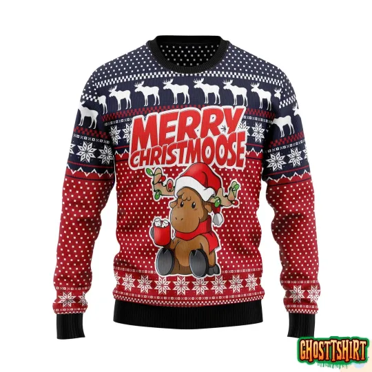 Discover Moose Merry Ugly Christmas Sweater