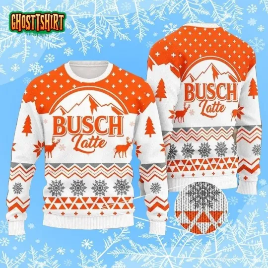 Busch Latte Ugly Christmas Sweate