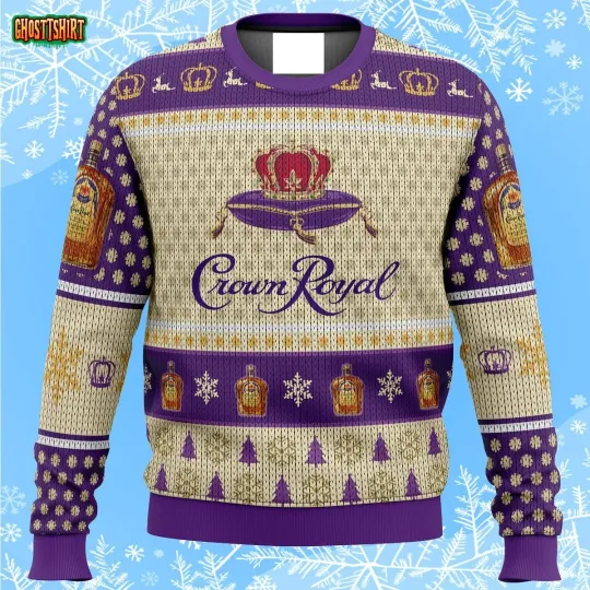Crown Royal Whiskey Ugly Christmas Sweater
