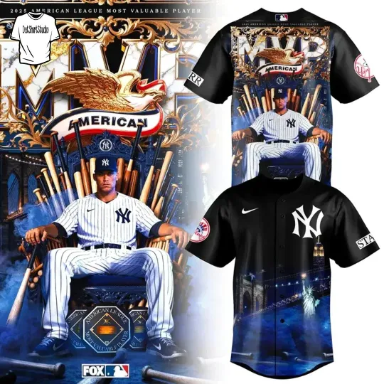 Discover Yankess Judge MVP 2025 Baseball Jersey