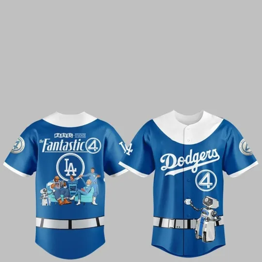 Discover Dodger The Fantastic 4 Baseball Jersey 2025