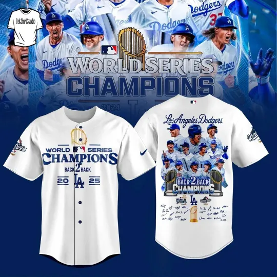 Discover Los Angeles Dodger 2025 World Series Champions Baseball Jersey