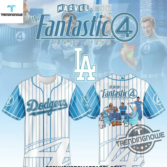 Discover Dodgers Fantastic 4 Marvel 2025 Baseball Jersey