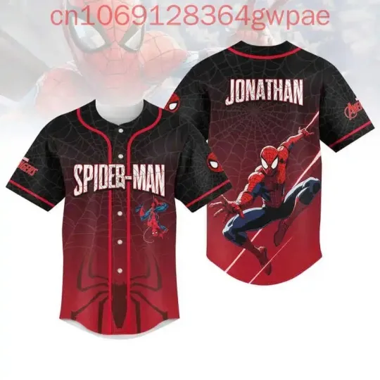 Marvel Comics Spider-Man Venom Retro Baseball Jersey