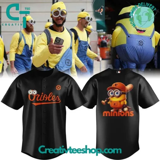 Orioles x Minions Special Baseball Jersey