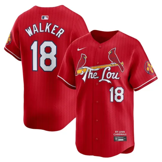 Discover Cardinals Walker Red City Connect Player Baseball Jersey Reprint