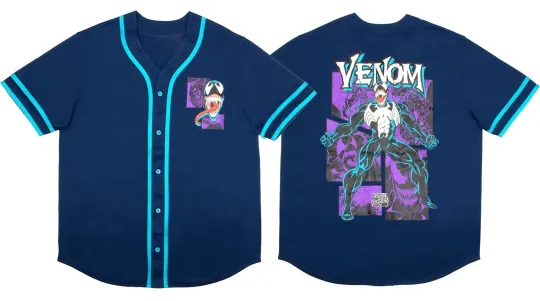 Marvel Comics Spider-Man Venom Baseball Jersey