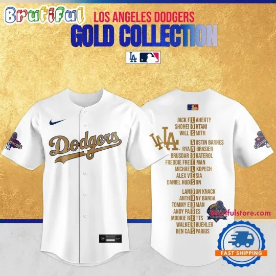 Discover Los Angeles Dodger 2025 World Series Champions Baseball Jersey