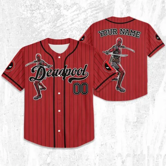 Discover Wolverine And Deadpool Hero Sport Personalized Baseball Jersey Size XS-5XL
